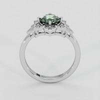 1.28 Ct. Green Sapphire Ring, 14K White Gold 3