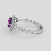1.99 Ct. Purple Sapphire Ring, 14K White Gold 4