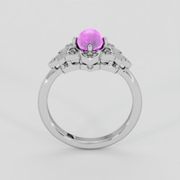 2.57 Ct. Pinkish Purple Sapphire Ring, 14K White Gold 3