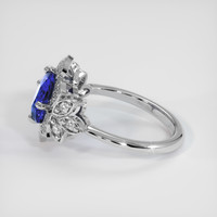 2.15 Ct. Bi Color Sapphire Ring, 14K White Gold 4