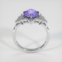 2.80 Ct. Purple Sapphire Ring, 14K White Gold 3