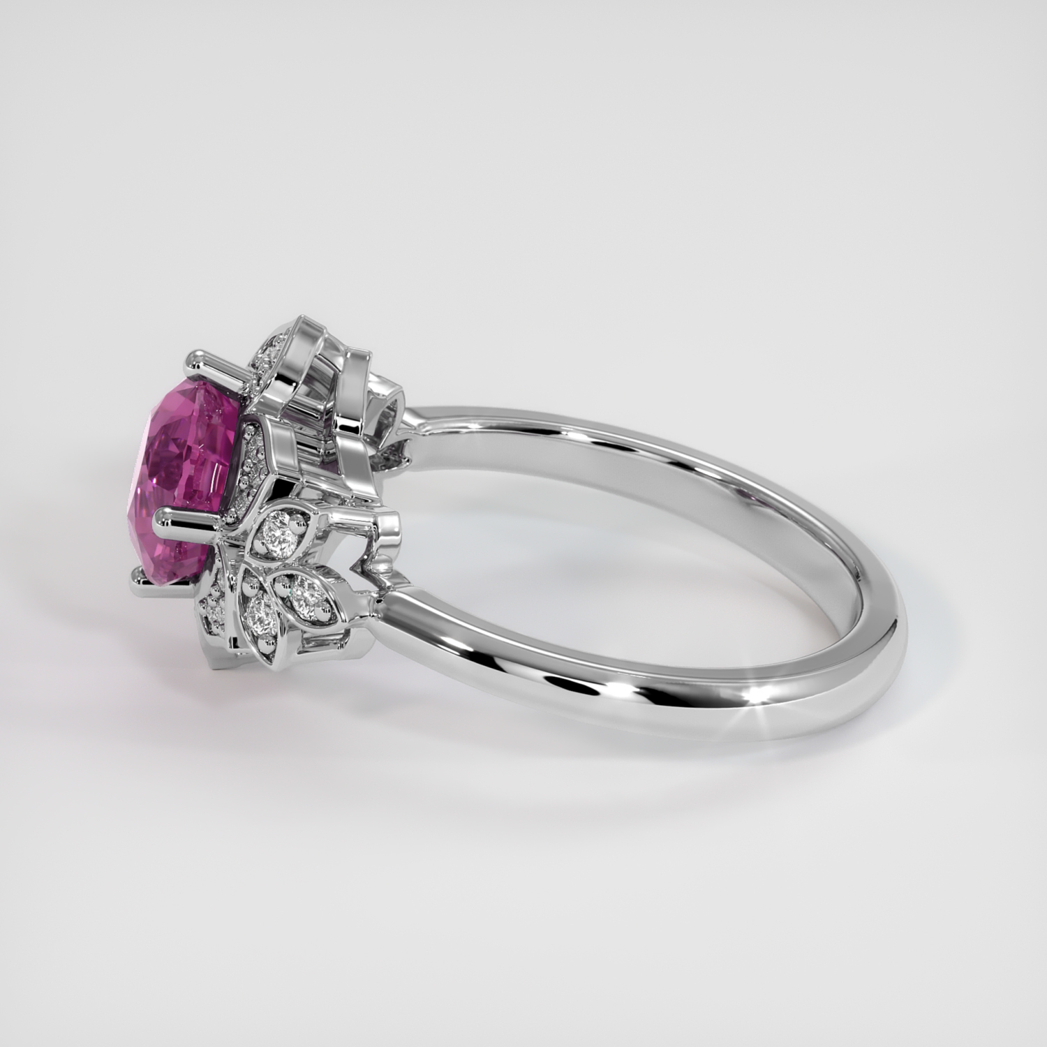 Sapphire Ring 2.10 Ct. 14K White Gold | The Natural Sapphire