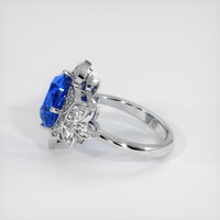 5.82 Ct. Blue Sapphire Ring, 14K White Gold 4