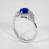 1.47 Ct. Sapphire Ring, 14K White Gold 2
