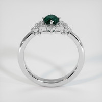 0.91 Ct. Bluish Green Sapphire Ring, 14K White Gold 3