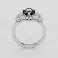1.75 Ct. Green Sapphire Ring, 14K White Gold 3