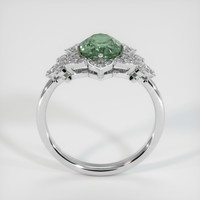 1.82 Ct. Bluish Green Sapphire Ring, 14K White Gold 3