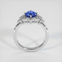 1.14 Ct. Blue Sapphire Ring, 18K White Gold 3
