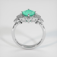 1.07 Ct. Emerald Ring, 18K White Gold 3