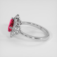 1.58 Ct. Pink Spinel Ring, 18K White Gold 4