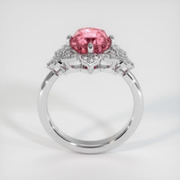 3.07 Ct. Padparadscha Sapphire Ring, 18K White Gold 3