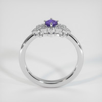 0.27 Ct. Sapphire Ring, 18K White Gold 3