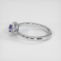 0.27 Ct. Sapphire Ring, 18K White Gold 4