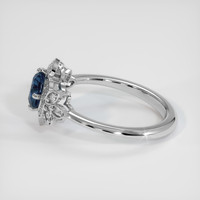 1.27 Ct. Sapphire Ring, 18K White Gold 4