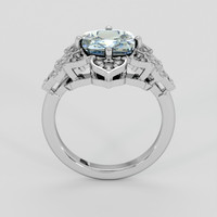 3.09 Ct. Bi Color / Parti Sapphire Ring, 18K White Gold 3