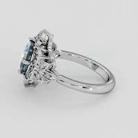 3.09 Ct. Bi Color / Parti Sapphire Ring, 18K White Gold 4