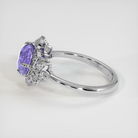 2.80 Ct. Purple Sapphire Ring, 18K White Gold 4