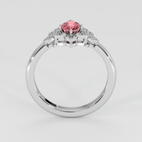 0.73 Ct. Padparadscha Sapphire Ring, 18K White Gold 3