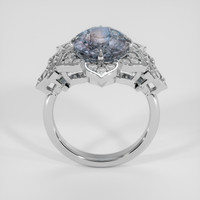 3.93 Ct. Bi Color Sapphire Ring, 18K White Gold 3