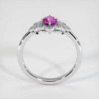 1.02 Ct. Purple Sapphire Ring, 18K White Gold 3