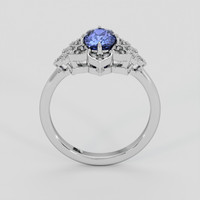 1.43 Ct. Purplish Blue Sapphire Ring, 18K White Gold 3