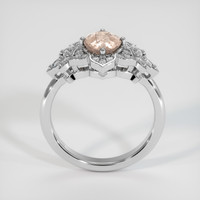1.43 Ct. Pink Sapphire Ring, 18K White Gold 3