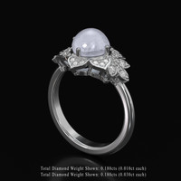 6.04 Ct. Grey Sapphire Ring, 18K White Gold 2