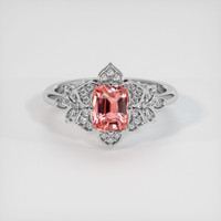 1.60 Ct. Sapphire Ring, 18K White Gold 1