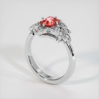 1.60 Ct. Sapphire Ring, 18K White Gold 2