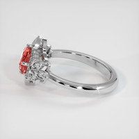1.60 Ct. Sapphire Ring, 18K White Gold 4