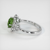 3.99 Ct. Green Sapphire Ring, 18K White Gold 4