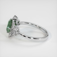 1.82 Ct. Bluish Green Sapphire Ring, 18K White Gold 4