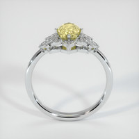 1.07 Ct. Yellow Sapphire Ring, 18K White Gold 3