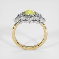 1.23 Ct. Greenish Yellow Chrysoberyl Ring, 14K White & Yellow 3