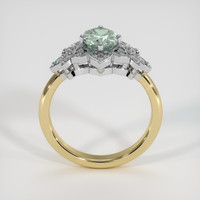 1.35 Ct. Bluish Green Sapphire Ring, 14K White & Yellow 3