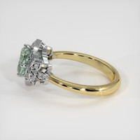 1.35 Ct. Bluish Green Sapphire Ring, 14K White & Yellow 4