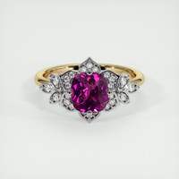 1.10 Ct. Gemstone Ring, 18K White & Yellow 1