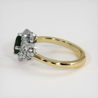 0.85 Ct. Bluish Green Sapphire Ring, 18K White & Yellow 4