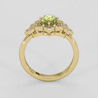 1.07 Ct. Yellowish Green Chrysoberyl Ring, 10K Yellow Gold 3