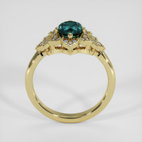 1.36 Ct. Bluish Green Sapphire Ring, 10K Yellow Gold 3