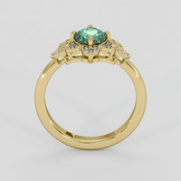 1.49 Ct. Bluish Green Sapphire Ring, 10K Yellow Gold 3