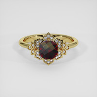 2.50 Ct. Red Garnet Ring, 14K Yellow Gold 1