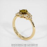 1.01 Ct. Gemstone Ring, 14K Yellow Gold 2