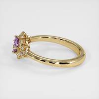 1.07 Ct. Pink Sapphire Ring, 14K Yellow Gold 4