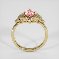 1.17 Ct. Pink Sapphire Ring, 14K Yellow Gold 3