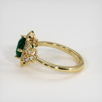 1.33 Ct. Bluish Green Sapphire Ring, 14K Yellow Gold 4