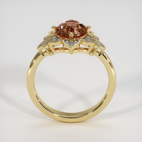 1.07 Ct. Padparadscha Sapphire Ring, 14K Yellow Gold 3