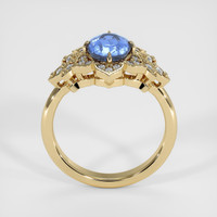 2.36 Ct. Blue Sapphire Ring, 14K Yellow Gold 3