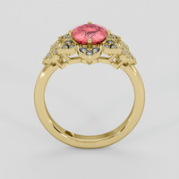 1.51 Ct. Padparadscha Sapphire Ring, 14K Yellow Gold 3
