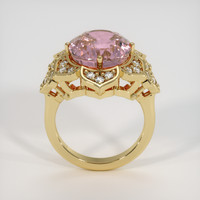9.97 Ct. Padparadscha Sapphire Ring, 14K Yellow Gold 3
